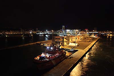 Kreuzfahrt-Terminal an der Muelle Santa Catalina bei Nacht - Las Palmas - Gran Canaria